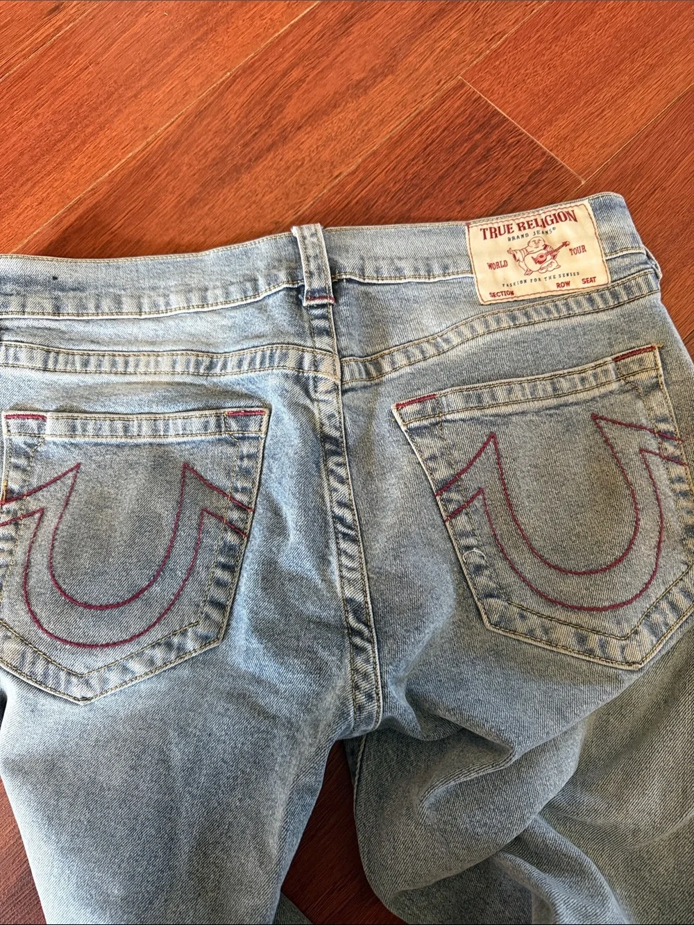 True Religion Light Blue Straight Leg Jeans